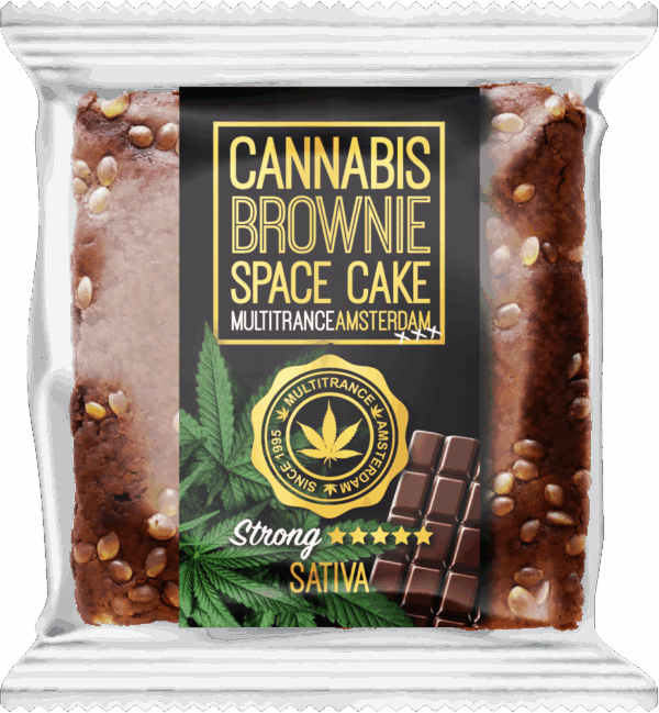 Kannabiszos csokis brownie (erős sativa íz) - doboz (24 csomag)