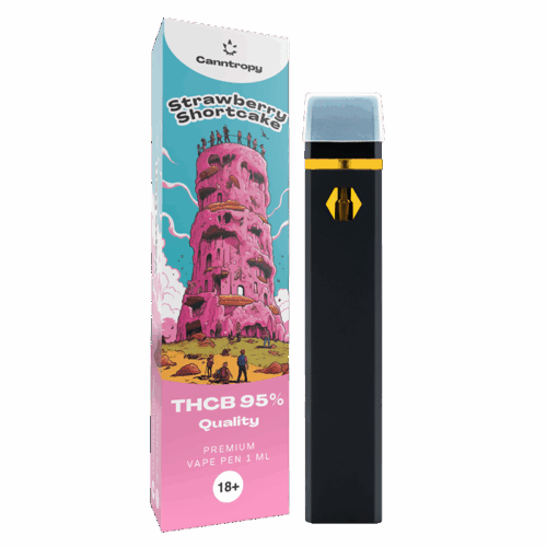 Canntropy THCB Vape Pen Strawberry Shortcake