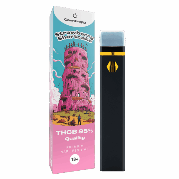 Canntropy THCB Vape Pen Strawberry Shortcake