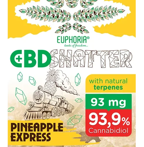 Euphoria Shatter Pineapple Express (93 mg - 465 mg CBD) 93 mg