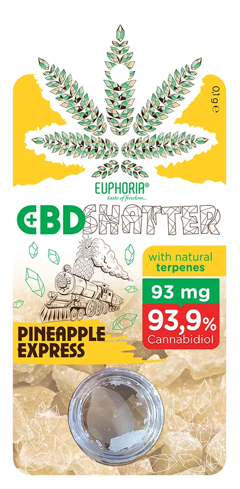 Euphoria Shatter Pineapple Express (93 mg - 465 mg CBD) 93 mg