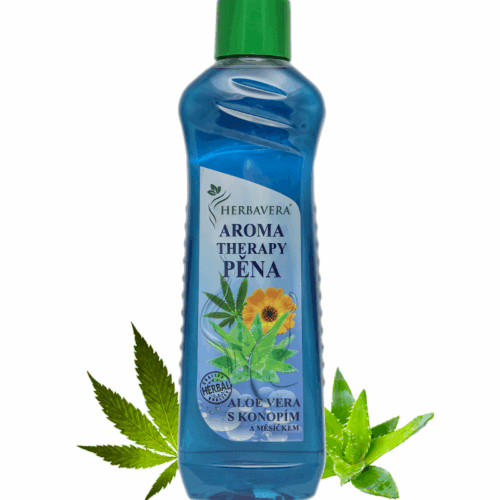 Herbavera Aromaterápiás fürdőhab aloe verával és kenderrel