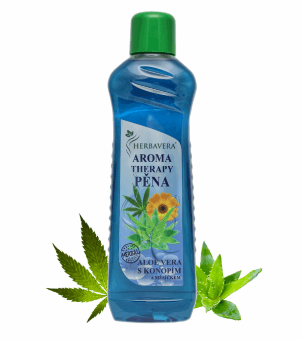 Herbavera Aromaterápiás fürdőhab aloe verával és kenderrel