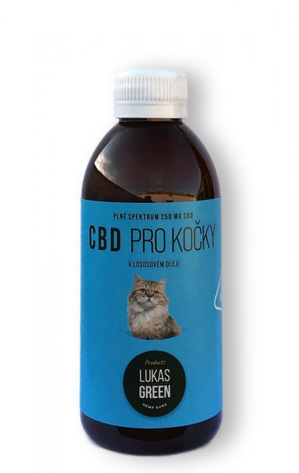 Lukas Green CBD macskák számára lazacolajban 250 ml