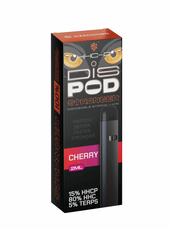 Czech CBD HHCP Vape Pen Stronger DisPOD Cherry 15% HHCP