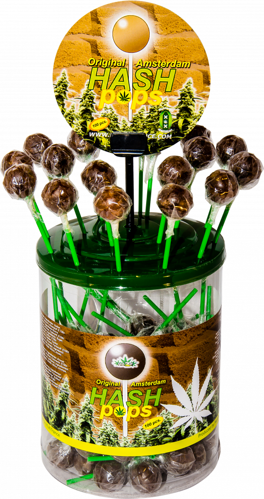 Haze Cannabis Hash Pops – Display konténer (100 nyalóka)